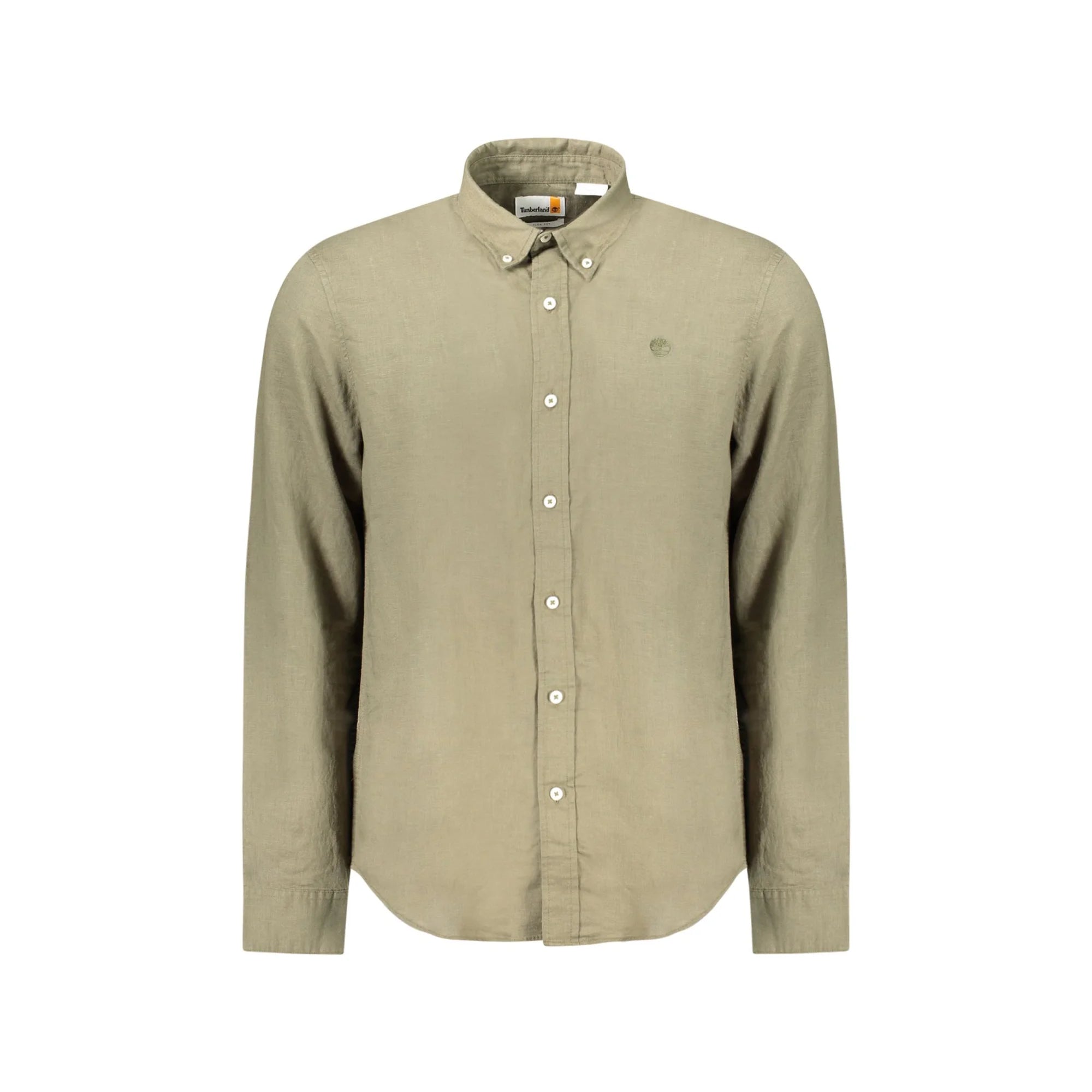 Timberland Camicia Maniche Lunghe Uomo Verde Ricamo Camicie - foto prodotto